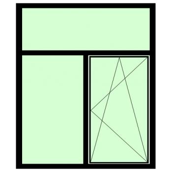 Окно KBE GUTWERK (70мм) 1300*800