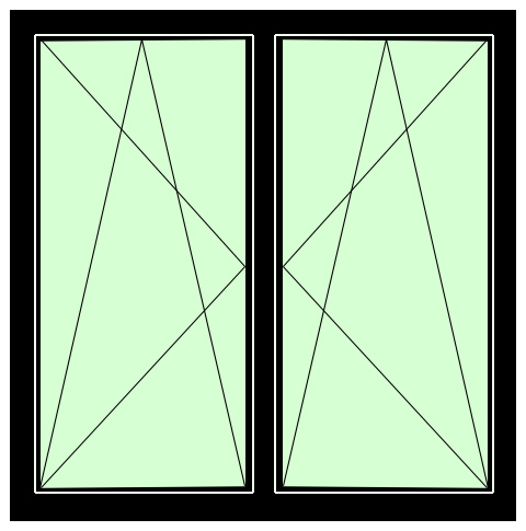 8 Окно KBE (70) 800*800 — изображение 1