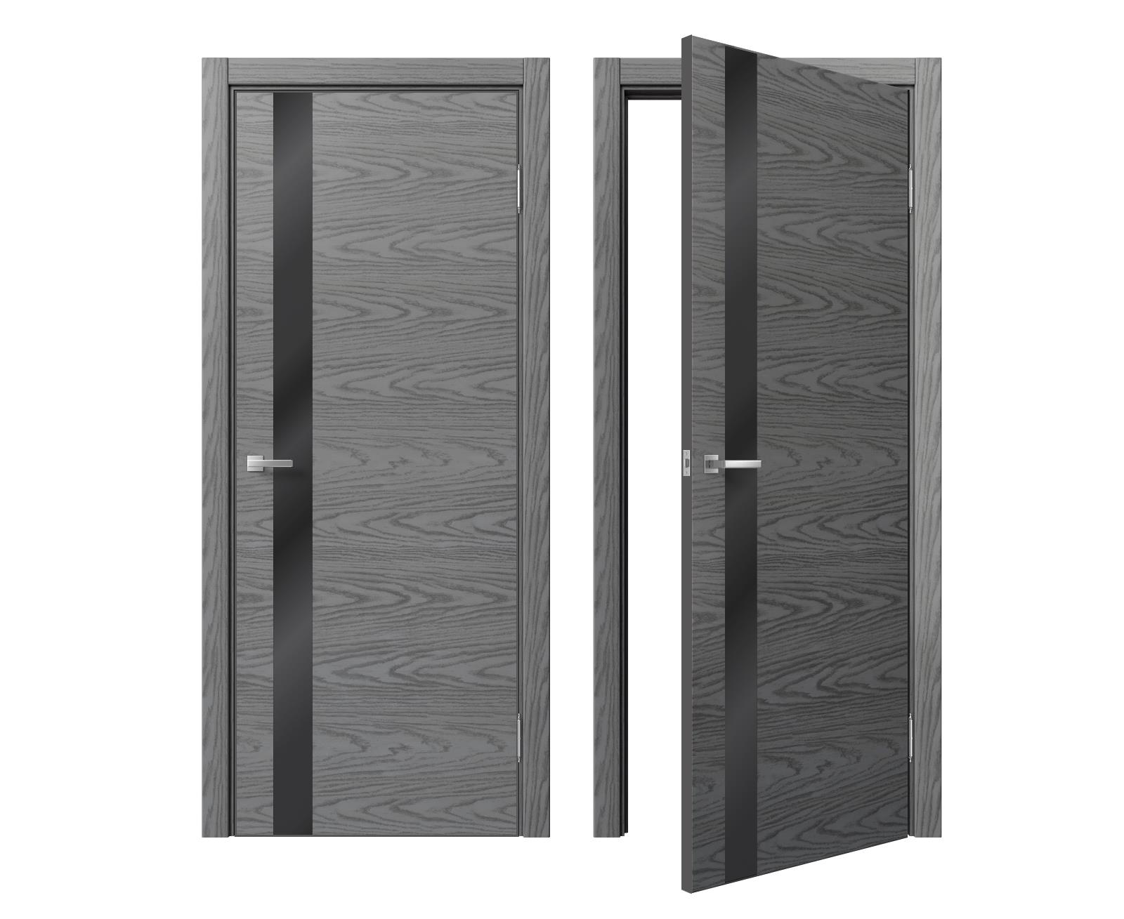904_sofia_sky_oak_light_gray_black_kromka Межкомнатная дверь MDF-Techno Dominika Sky Oak 904 — изображение 1