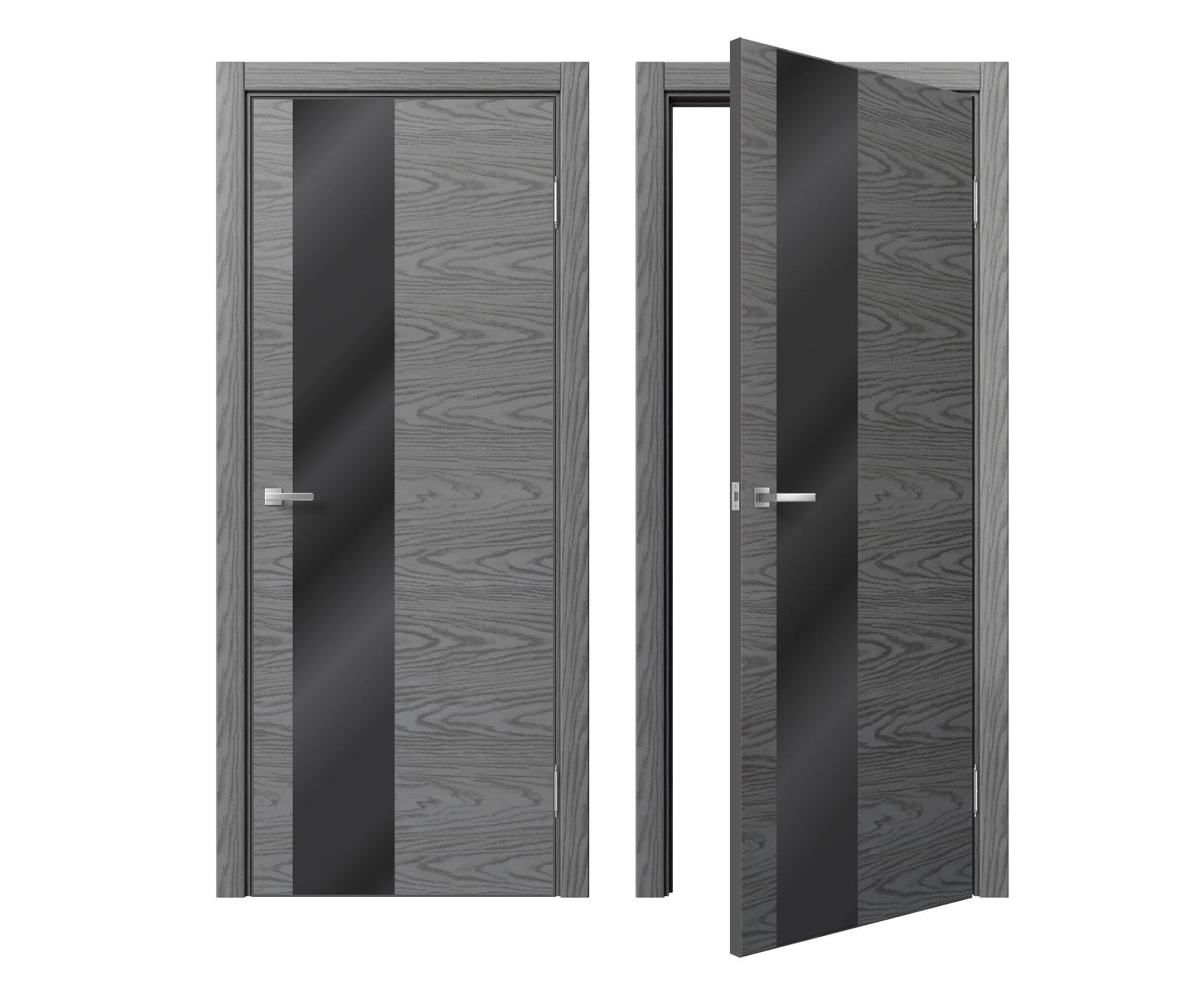 905_sofia_sky_oak_light_gray_black_kromka Межкомнатная дверь MDF-Techno Dominika Sky Oak 905 — изображение 1
