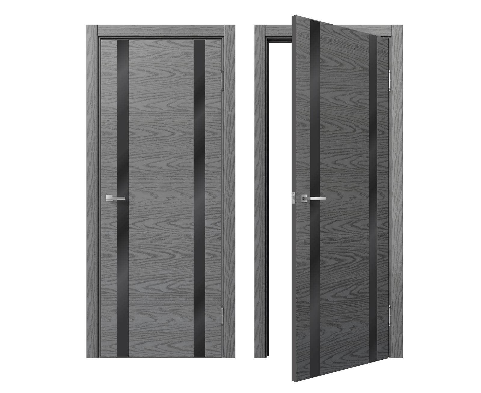 906_sofia_sky_oak_light_gray_black_kromka Межкомнатная дверь MDF-Techno Dominika Sky Oak 906 — изображение 1