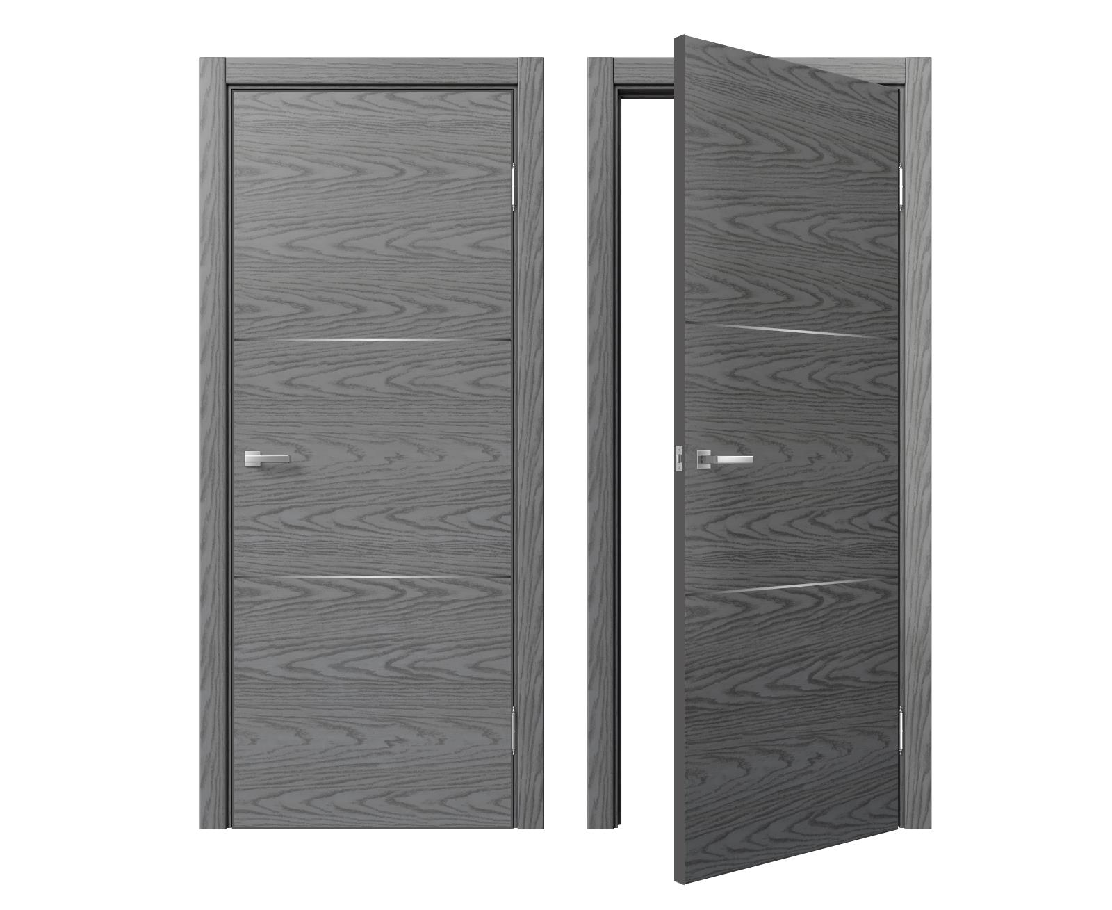 911_sofia_sky_oak_light_gray_black_kromka Межкомнатная дверь MDF-Techno Dominika Sky Oak 911 — изображение 1